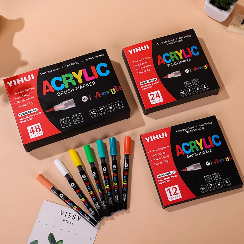 Copic Marker Classic - 12/24/36/48/60 цветов, акриловые маркеры, краски-ручки с