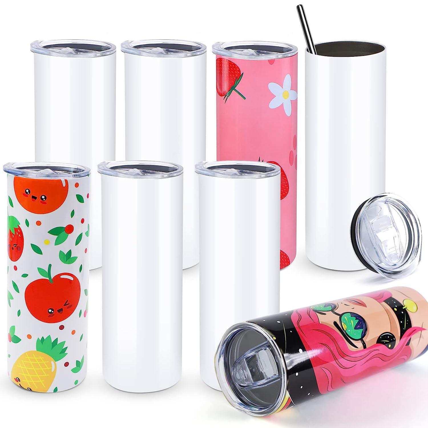 HTVRONT 8 шт. нержавеющий 20 у – обзор и цена Sublimation Mug White